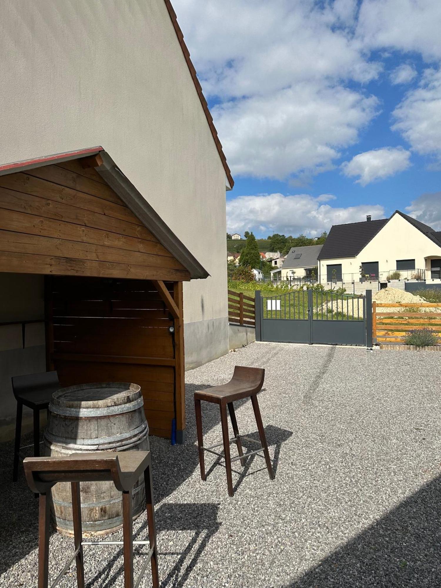 Fleury-la-RiviereChez Celia, Roulotte En Champagne别墅 外观 照片